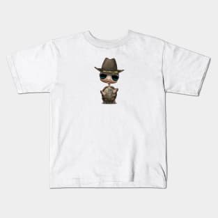 Cute Baby Turtle Sheriff Kids T-Shirt